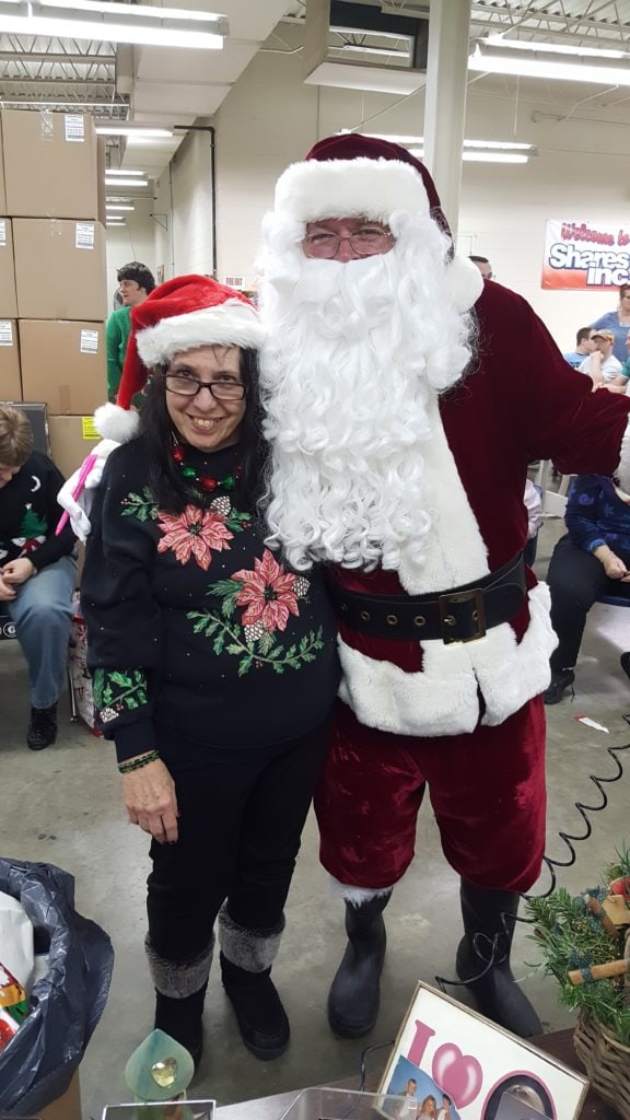Santa visits Shares, Inc.