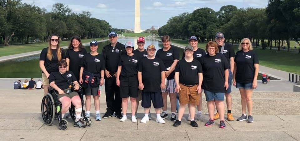 Shares, Inc. team at Washington Monument
